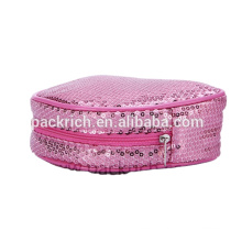 High quality factory Unique Private Label Pink Cute Makeup Bag Sparkle